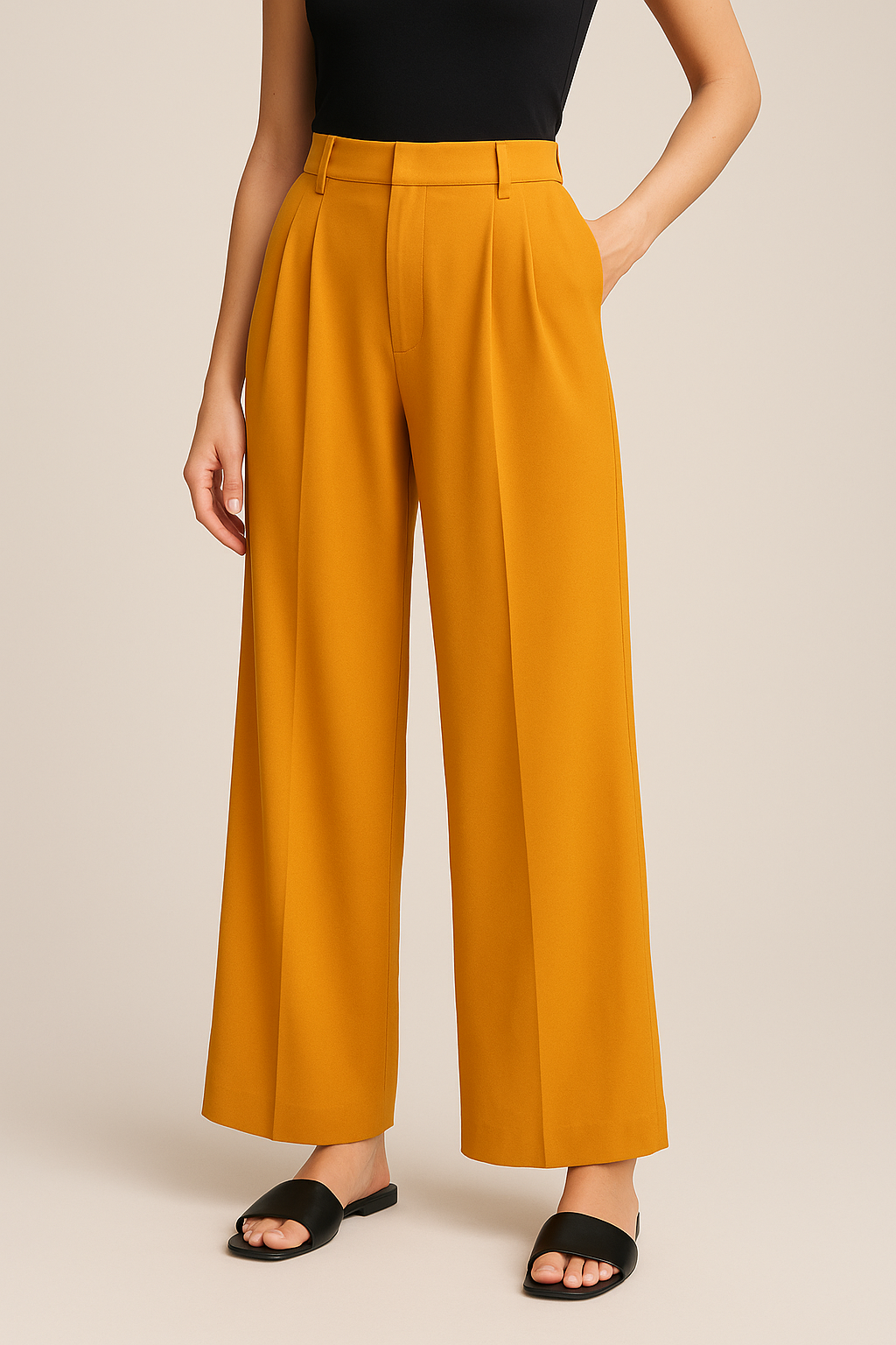 Neriah | Pleated Wide-Leg Pants